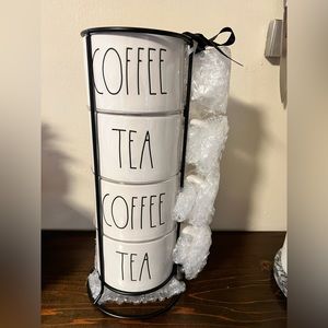 Rae Dunn Coffee Mugs Stackable- Friends